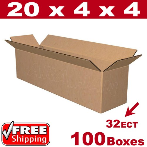 100 20x4x4 cardboard boxes - 100,
